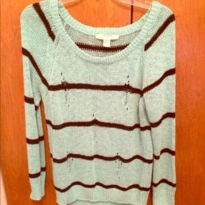 Teal Destroyed Sweater
